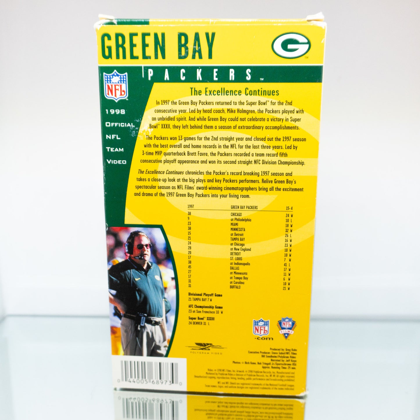 Green Bay Packers: 1998 Official NFL Team Video VHS