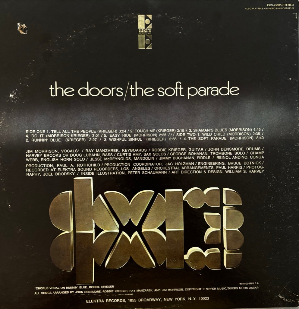 THE DOORS "THE SOFT PARADE" LP