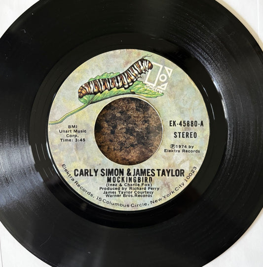 CARLY SIMON & JAMES TAYLOR "MOCKINGBIRD" 45"