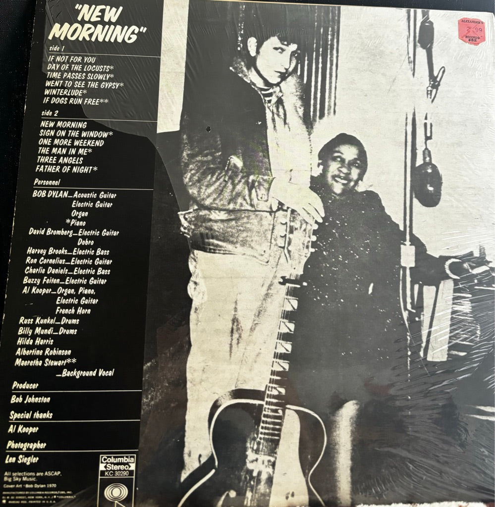 BOB DYLAN "NEW MORNING" LP