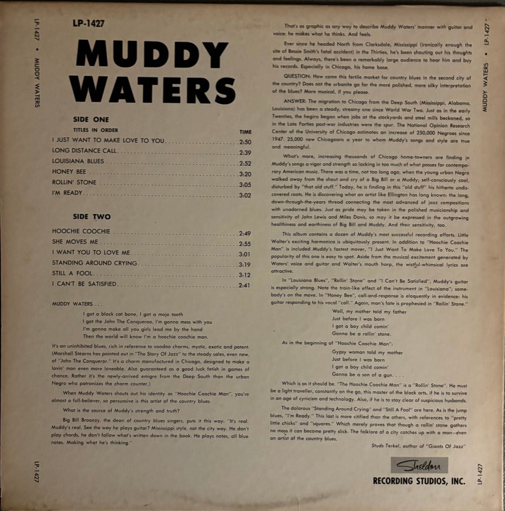 MUDDY WATERS "THE BEST OF MUDDY WATERS" LP