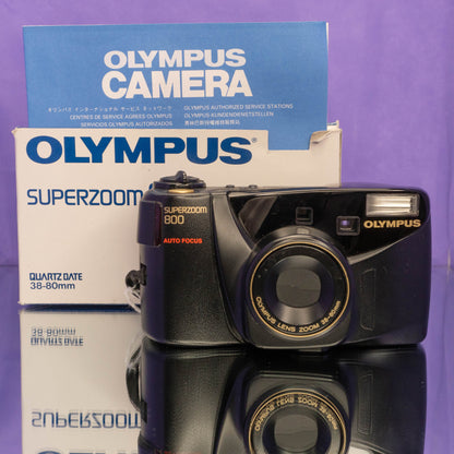 Olympus Superzoom 800 w/ Box Point and Shoot