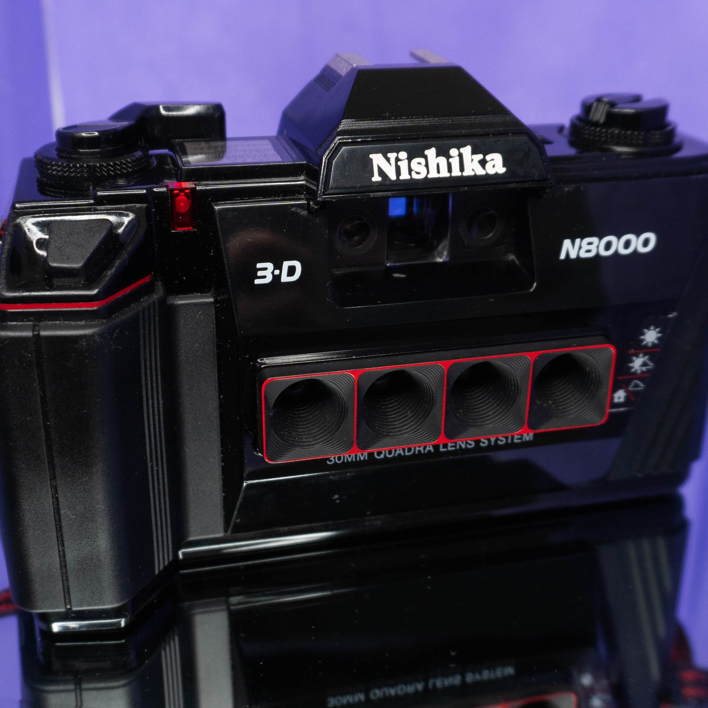 Nishika N8000 3D Camera with Case and Flash