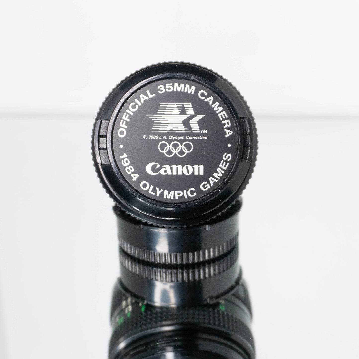 Canon 50mm f/1.8 w/ 1984 Olympic Cap