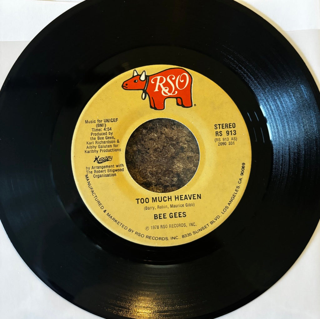 BEE GEES "TOO MUCH HEAVEN" 45"