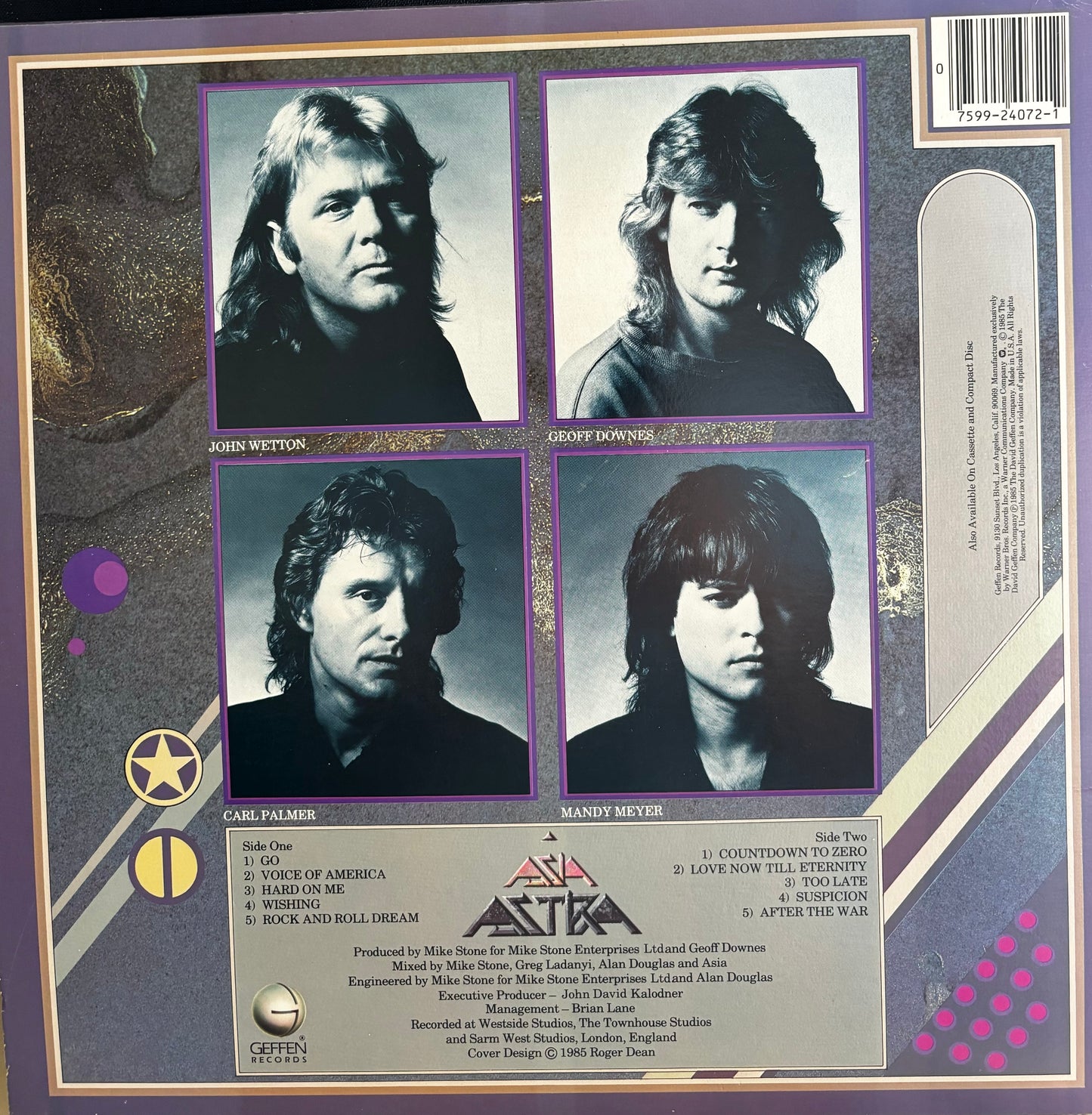 Asia "Astra" Vinyl LP