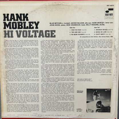 HANK MOBLEY "HI VOLTAGE" LP