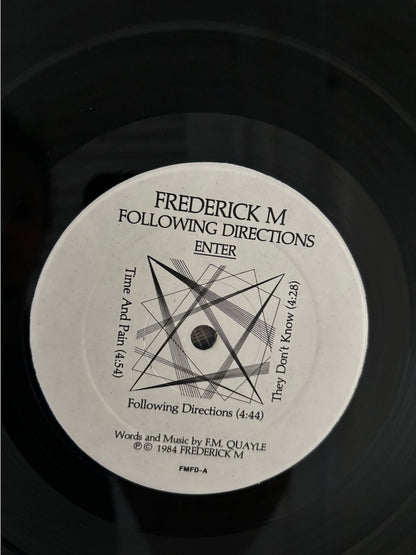 FREDERICK M. "FOLLOWING DIRECTIONS" LP