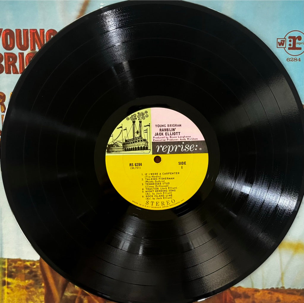 RAMBLIN' JACK ELLIOTT "YOUNG BRIGHAM" LP