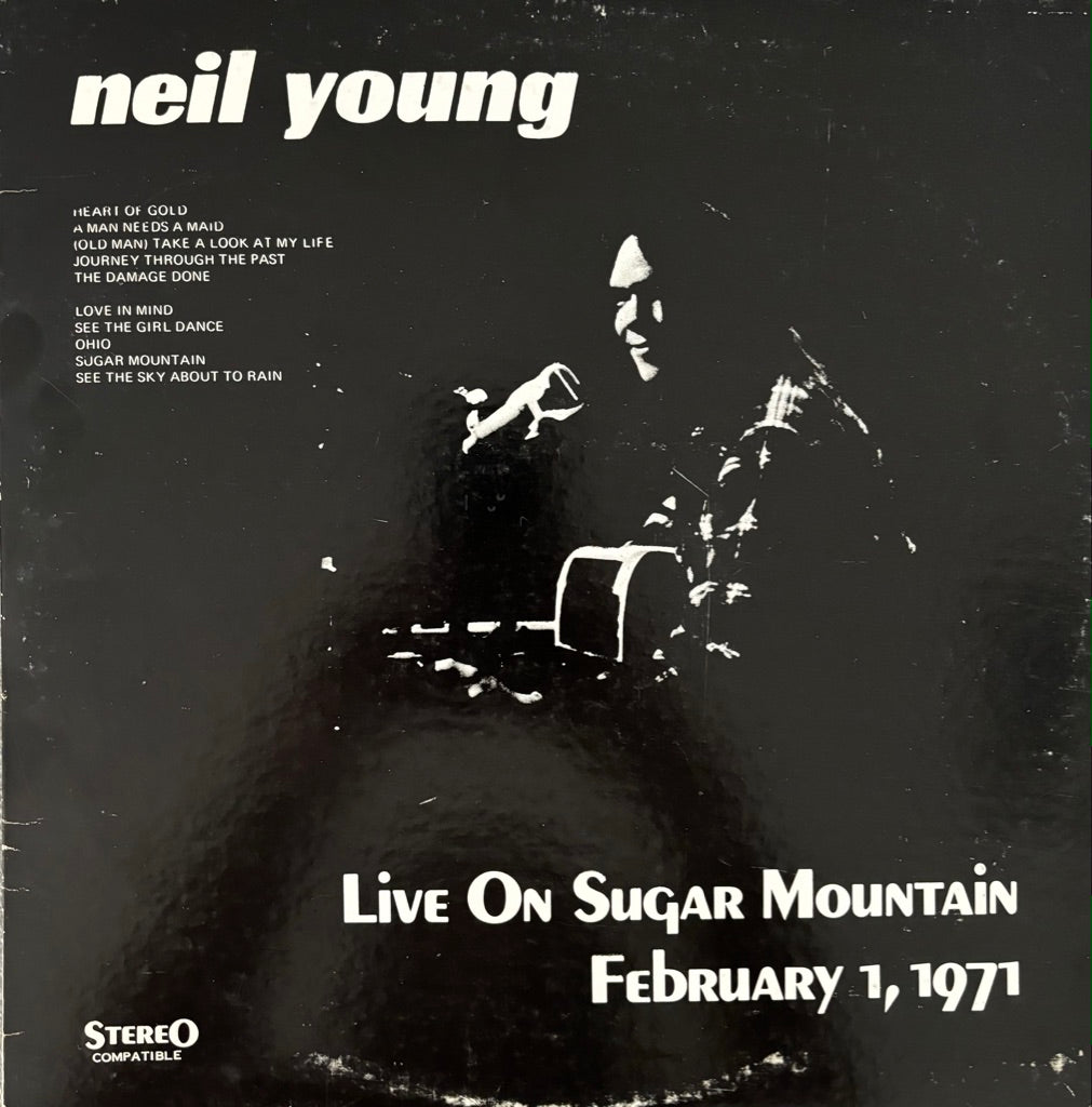 NEIL YOUNG "LIVE ON SUGAR MOUNTAIN" DOUBLE LP