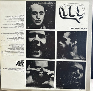 YES "TIME AND A WORD" LP