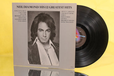 NEIL DIAMOND "HIS 12 GREATEST HITS" LP