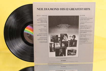 NEIL DIAMOND "HIS 12 GREATEST HITS" LP