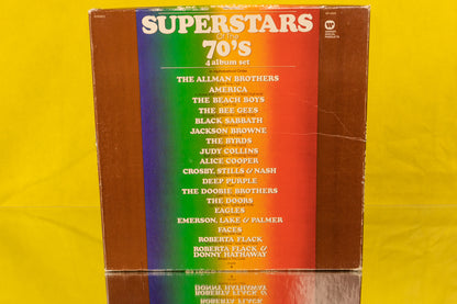 SUPERSTARS OF THE 70'S "VARIOUS ARTISTS" 4 ALBUM SET